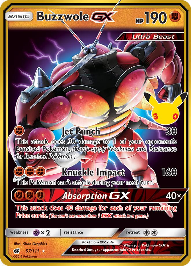 Buzzwole GX (30C CIN 57)