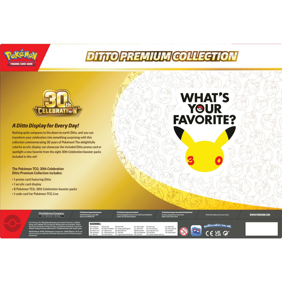Pokemon TCG 30th Celebration - Ditto Premium Collection