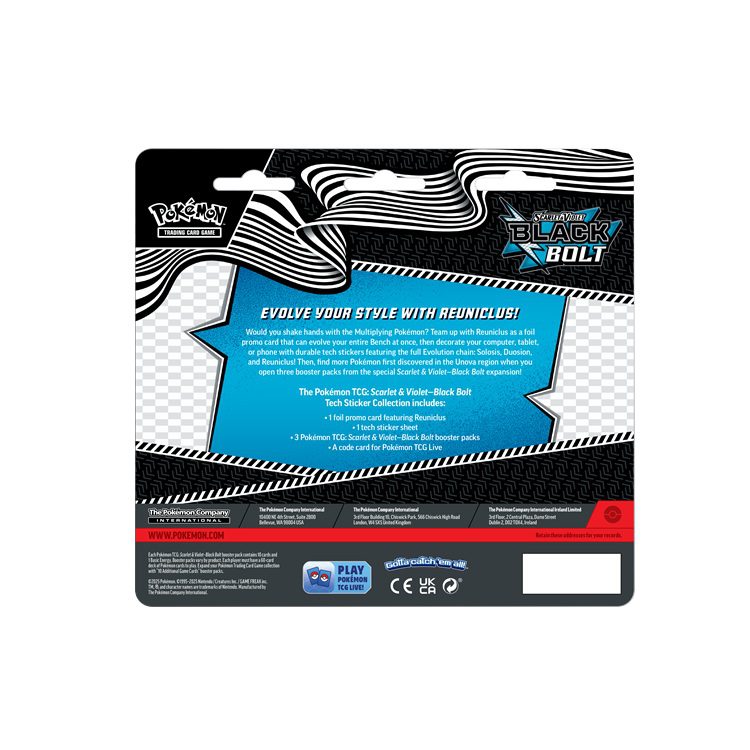 Black Bolt Reuniclus Tech Sticker Collection