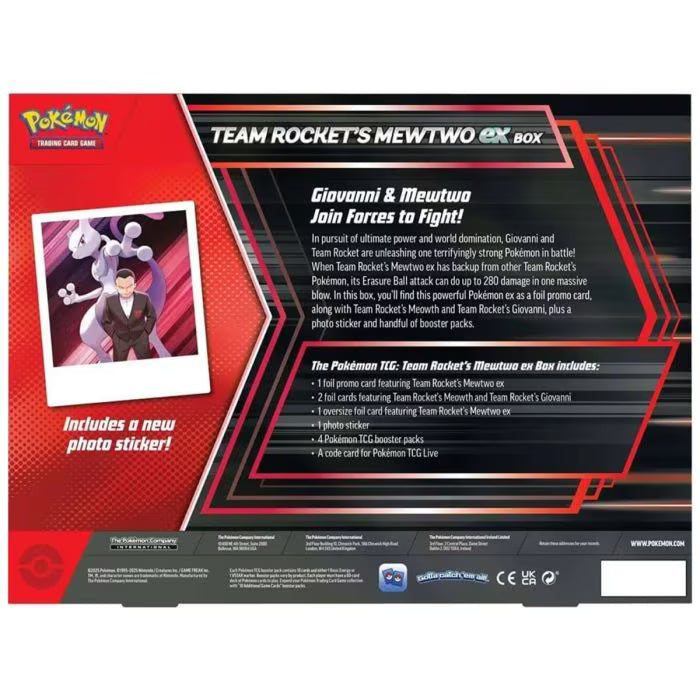 Destined Rivals Team Rocket’s Mewto EX Box