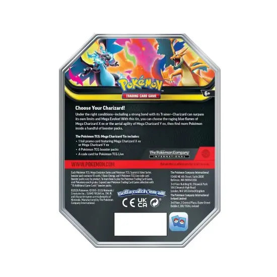 Mega Charizard X ex Tin