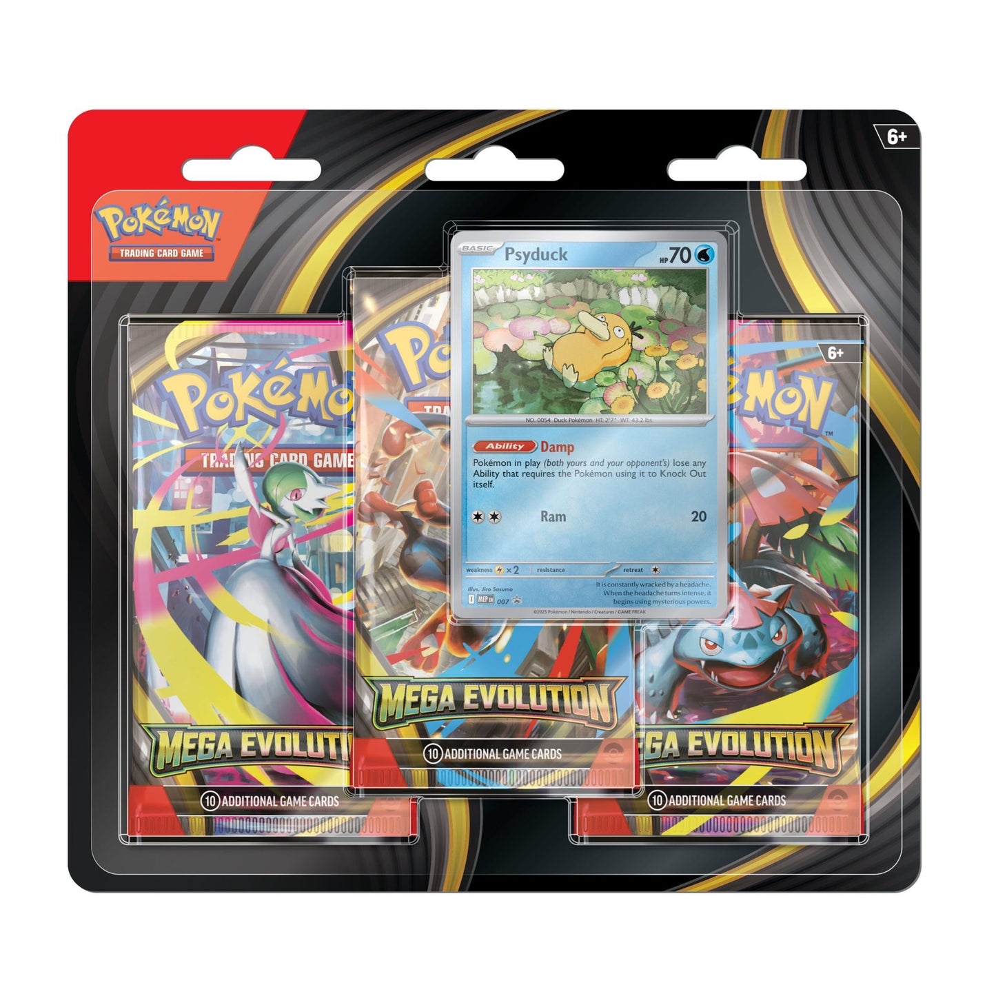 Mega Evolution 3 Pack Blister Psyduck