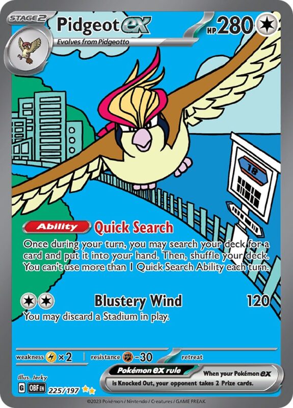 Pidgeot ex (OBF 225)