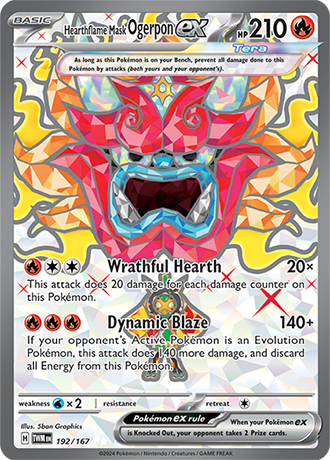 Hearthflame Mask Ogerpon ex (TWM 192)