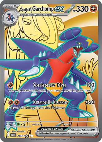 Cynthia's Garchomp ex (DRI 215)