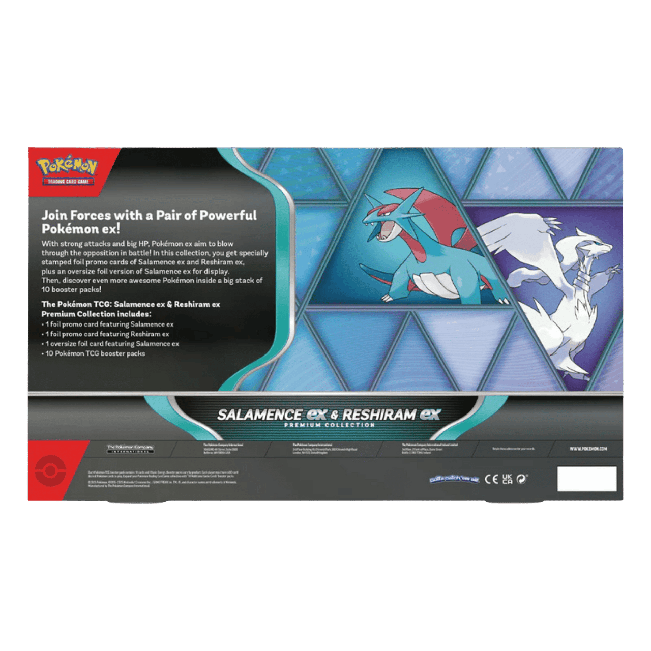 Salamence ex & Reshiram ex Premium Collection Box