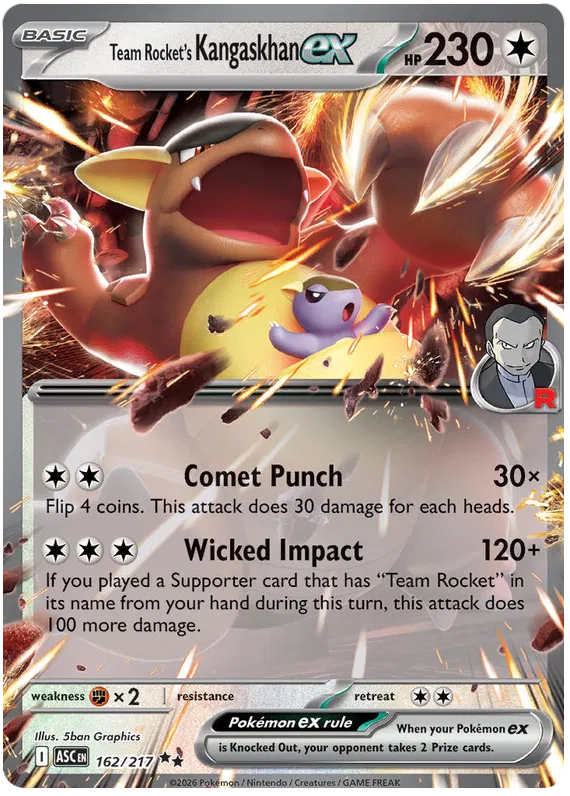 Team Rocket's Kangaskhan ex (ASC 162)