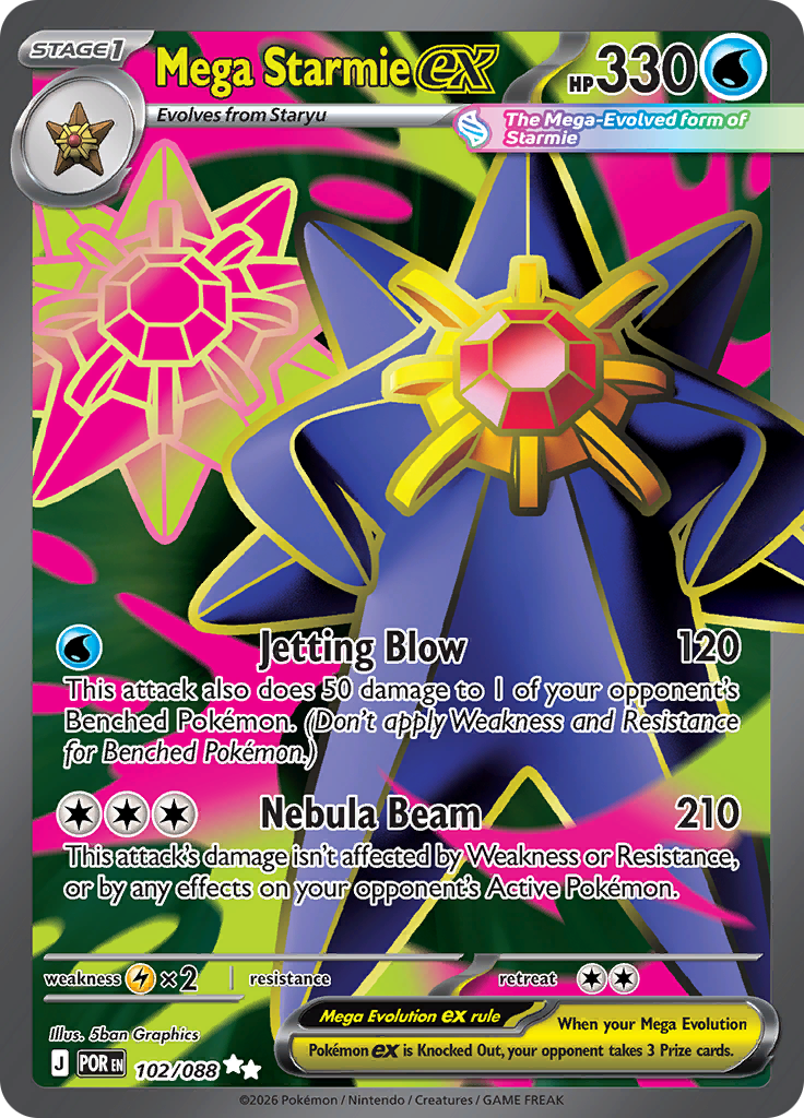 Mega Starmie ex (POR 102)
