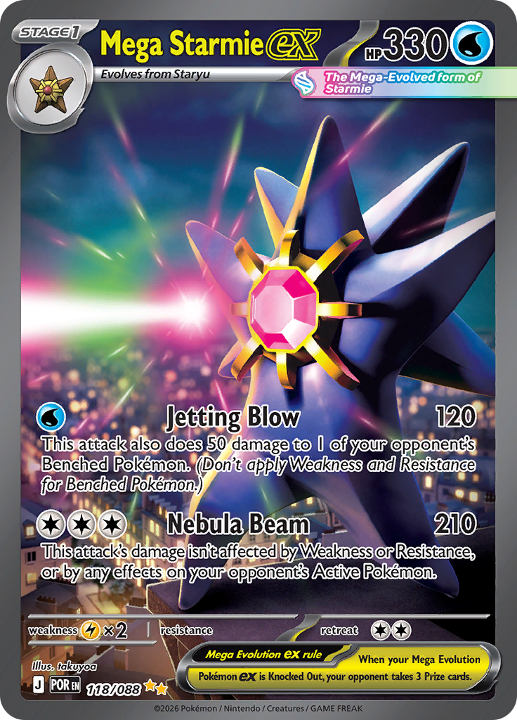 Mega Starmie ex (POR 118)