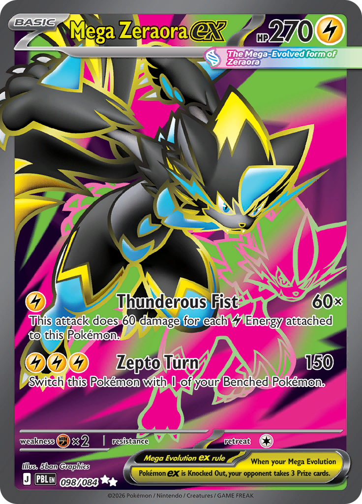 Mega Zeraora ex (PBL 098)