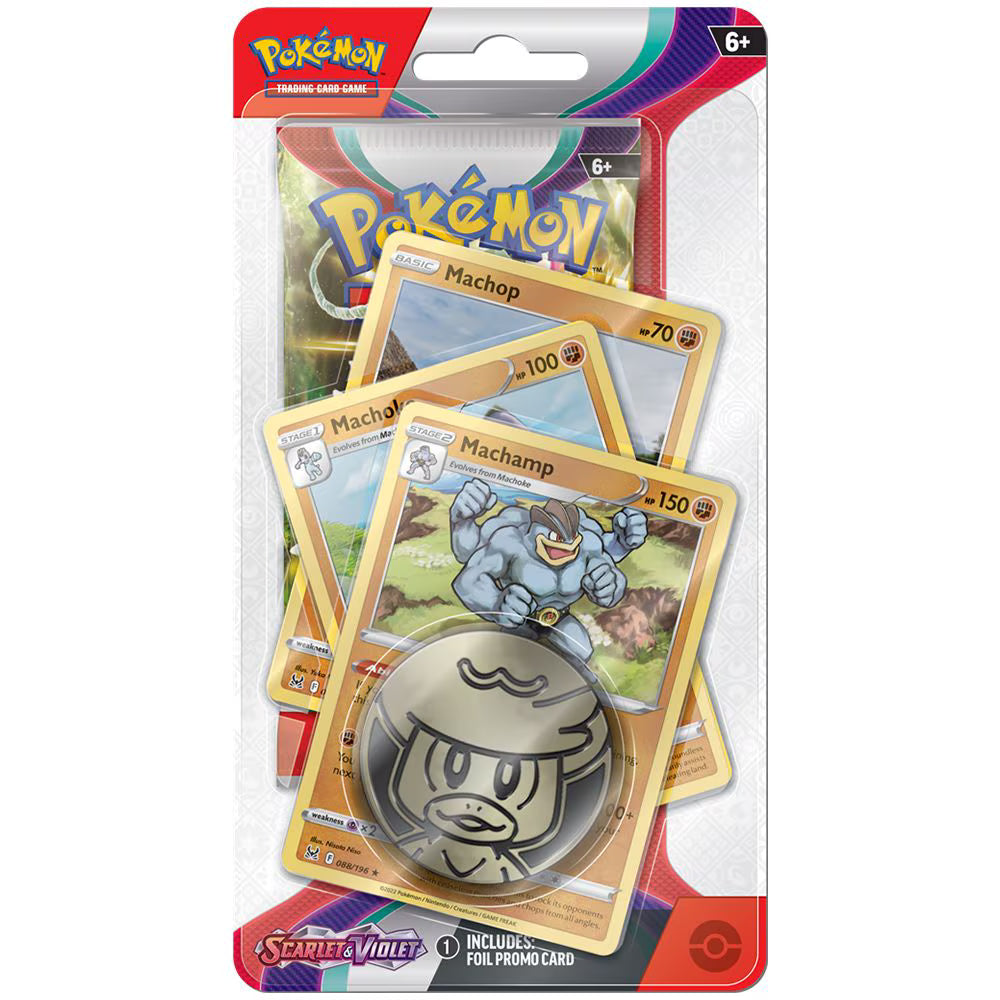 Scarlet & Violet - Premium Checklane Machamp