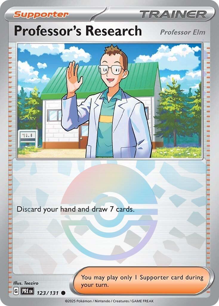 Professor's Research: Professor Elm (Poke Ball 123)
