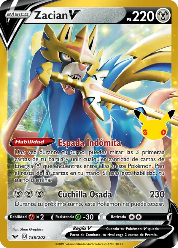 Zacian V (30C SSH 138)