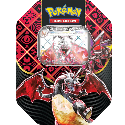 Paldean Fates EX Tin Charizard