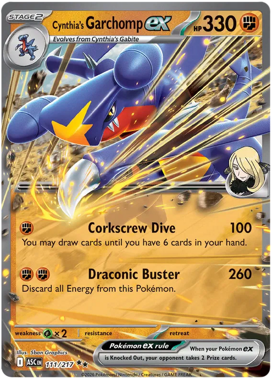 Cynthia's Garchomp ex (ASC 111)