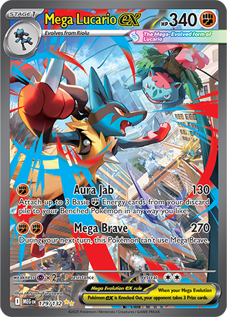 Mega Lucario Ex (MEG 179)