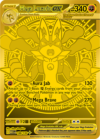 Mega Lucario Ex (MEG 188)