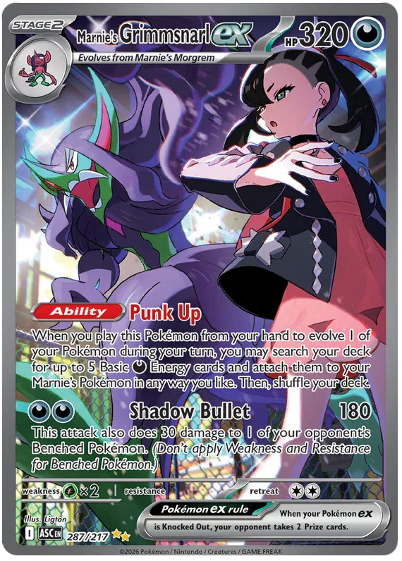 Marnie's Grimmsnarl ex (ASC 287)