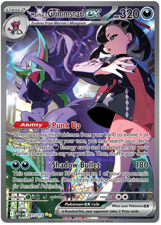 Marnie's Grimmsnarl ex (ASC 287)