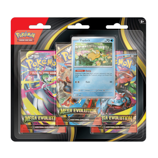 Mega Evolution 3 Pack Blister Psyduck