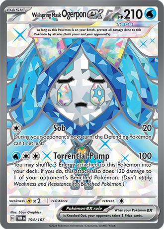 Wellspring Mask Ogerpon Ex (TWM 194)