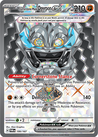 Cornerstone Mask Ogerpon ex (TWM 199)