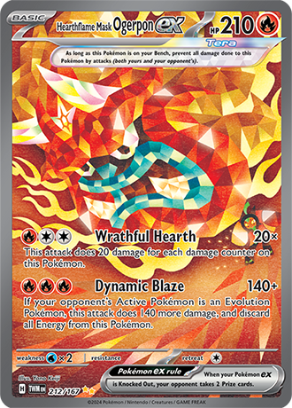 Hearthflame Mask Ogerpon ex (TWM 212)