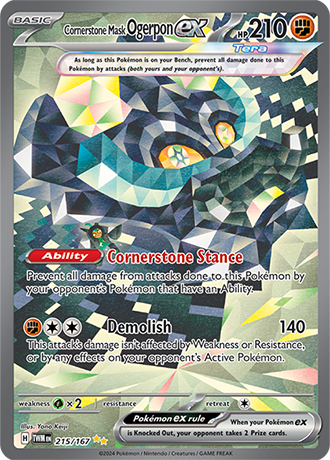 Cornerstone Mask Ogerpon ex (TWM 215)