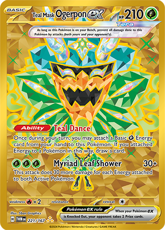 Teal Mask Ogerpon ex (TWM 221)