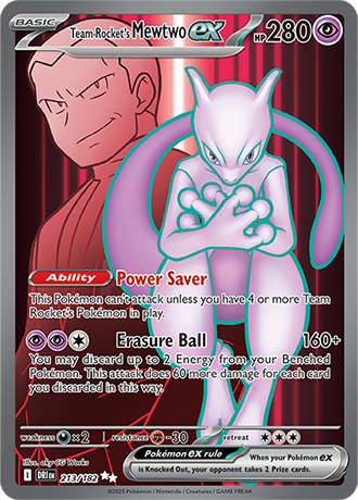 Team Rocket's Mewtwo ex (DRI 213)