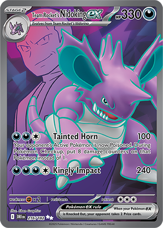Team Rocket's Nidoking ex (DRI 216)