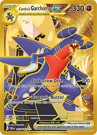 Cynthia's Garchomp ex (DRI 241)