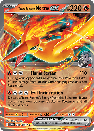 Team Rocket's Moltres Ex (DRI 031)