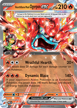 Hearthflame Mask Ogerpon ex (PRE 017)