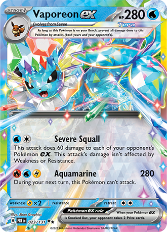 Vaporeon ex (PRE 023)