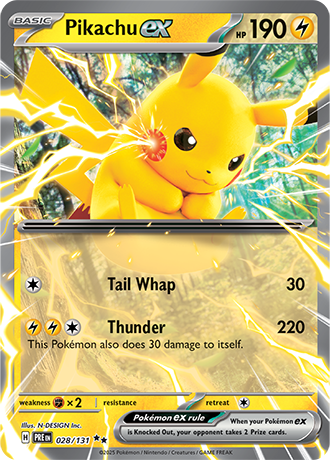 Pikachu ex (PRE 028)