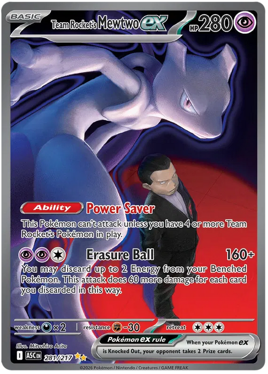 Team Rocket's Mewtwo ex (ASC 281)