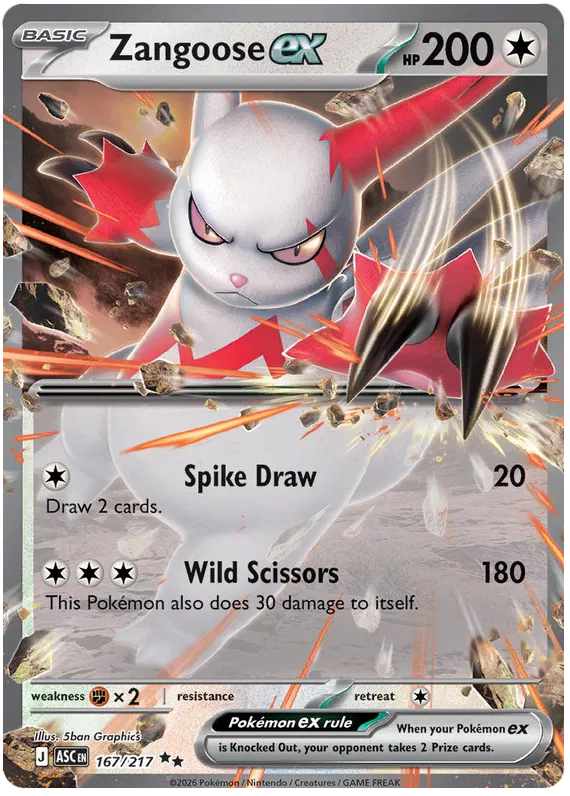 Zangoose ex (ASC 167)