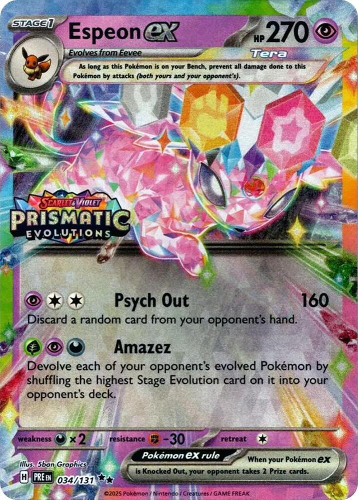 Espeon ex (xPRE 034)