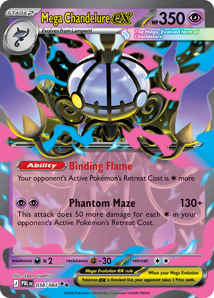 Mega Chandelure ex (PBL 038)