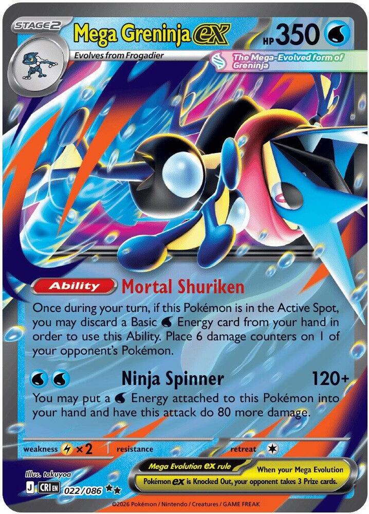 Mega Greninja ex (CRI 022)
