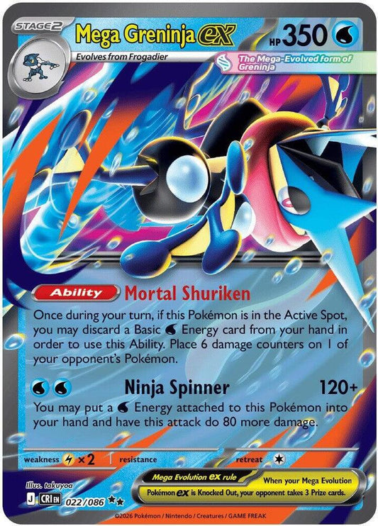 Mega Greninja ex (CRI 022)