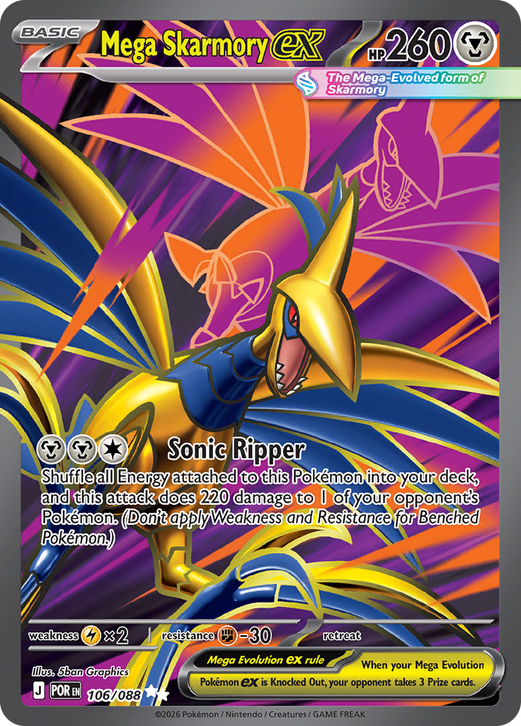 Mega Skarmory ex (POR 106)