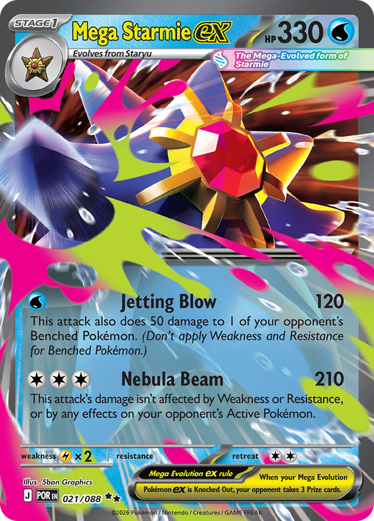 Mega Starmie ex (POR 021)