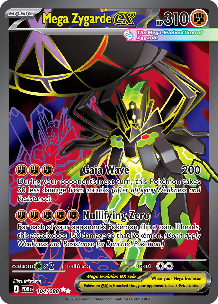 Mega Zygarde ex (POR 104)