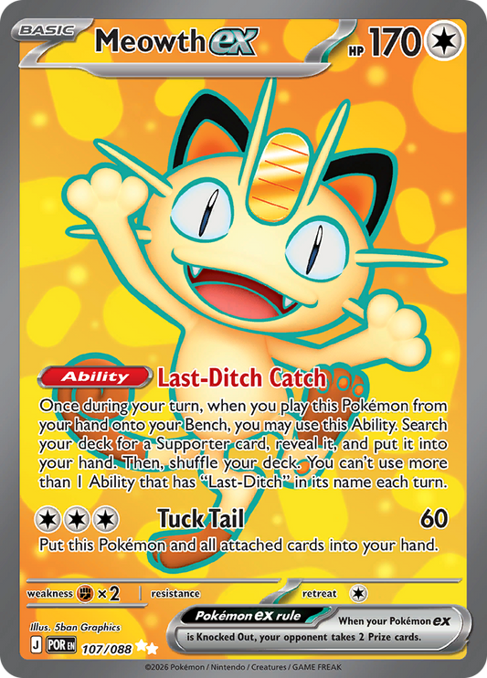 Meowth ex (POR 107)