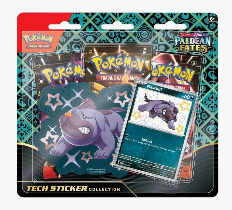 Paldean Fates Tech Sticker Collection – Shiny Maschiff