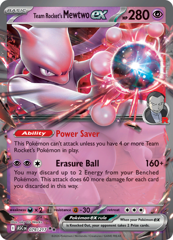 Team Rocket's Mewtwo ex (ASC 079)