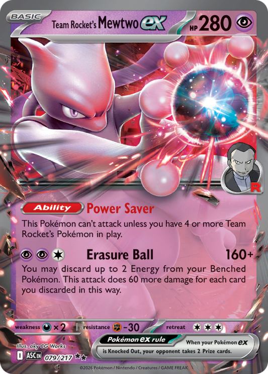 Team Rocket's Mewtwo ex (ASC 079)